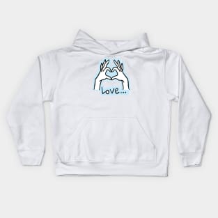 Finger heart Kids Hoodie